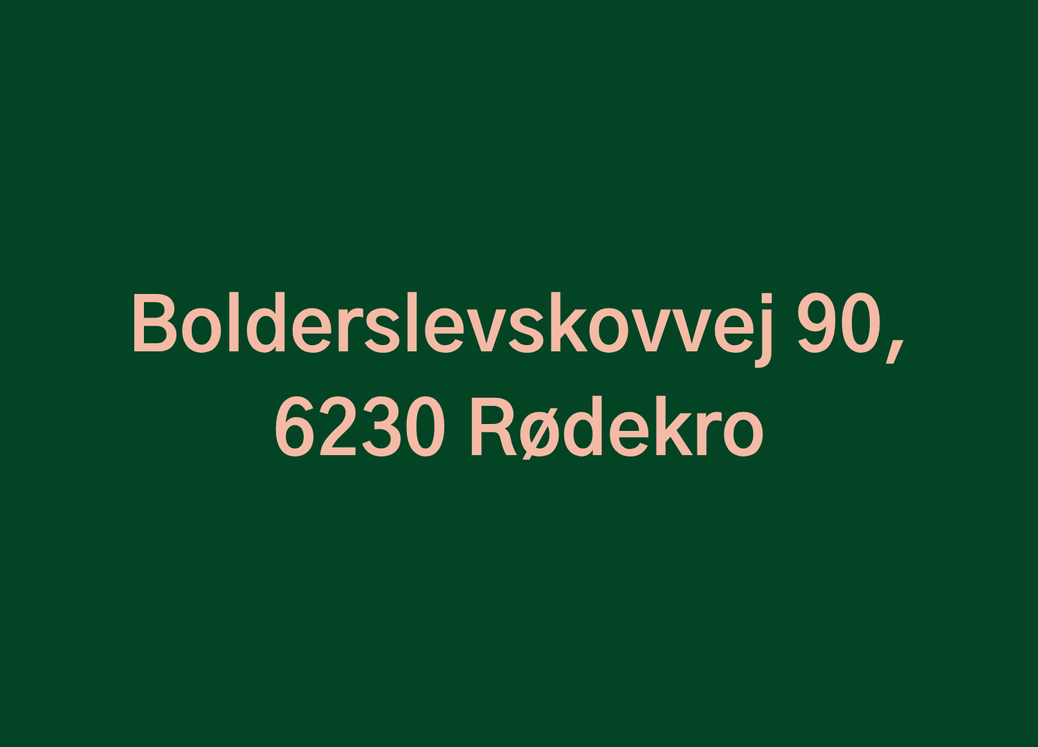 Bolderslevskovvej 90, 6230 Rødekro