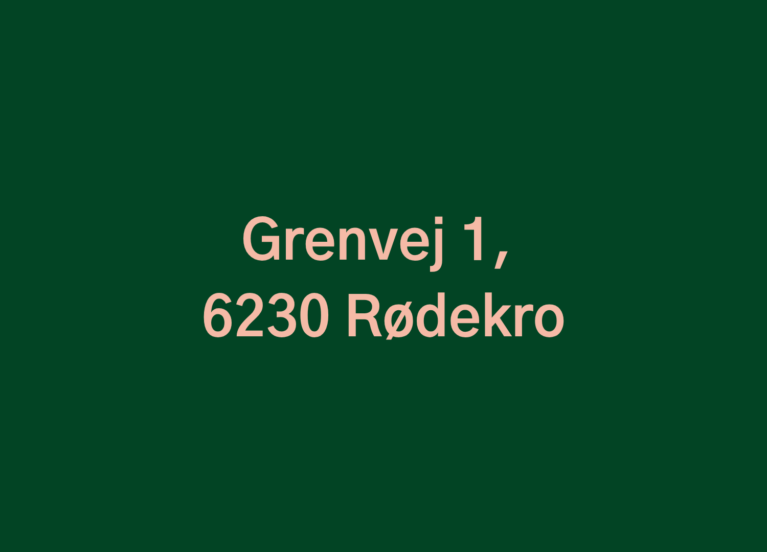 Grenvej 1, 6230 Rødekro